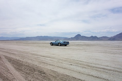 Lauren on the Bonneville Salt Flats.