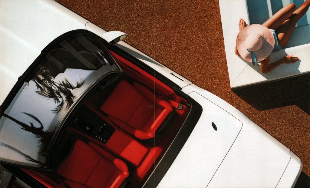 1986 Chevrolet Corvette convertible brochure page