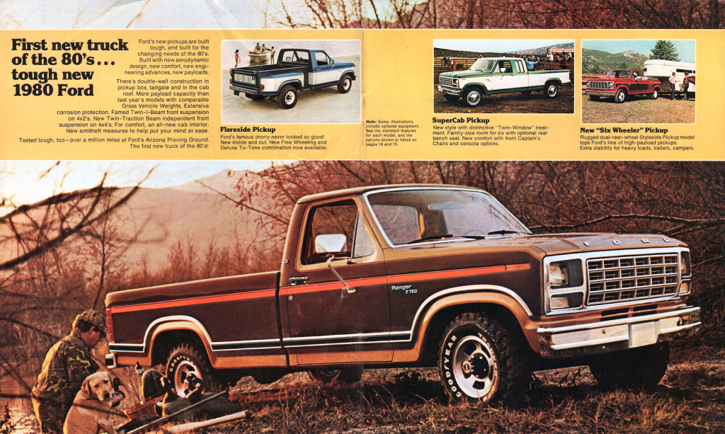 Pages from the 1980 Ford Pickup brochure