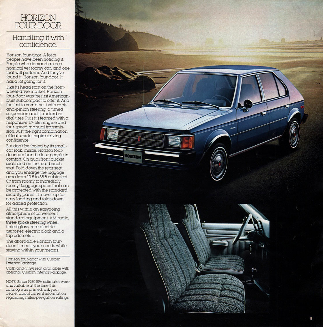 1980 Plymouth Horizon hatchback sedan – Eighties Cars