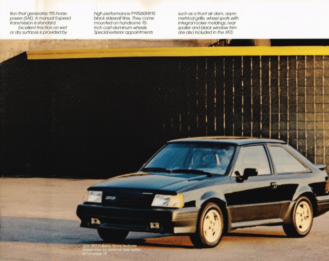 1987 Mercury Lynx XR3 hatchback coupe – Eighties Cars