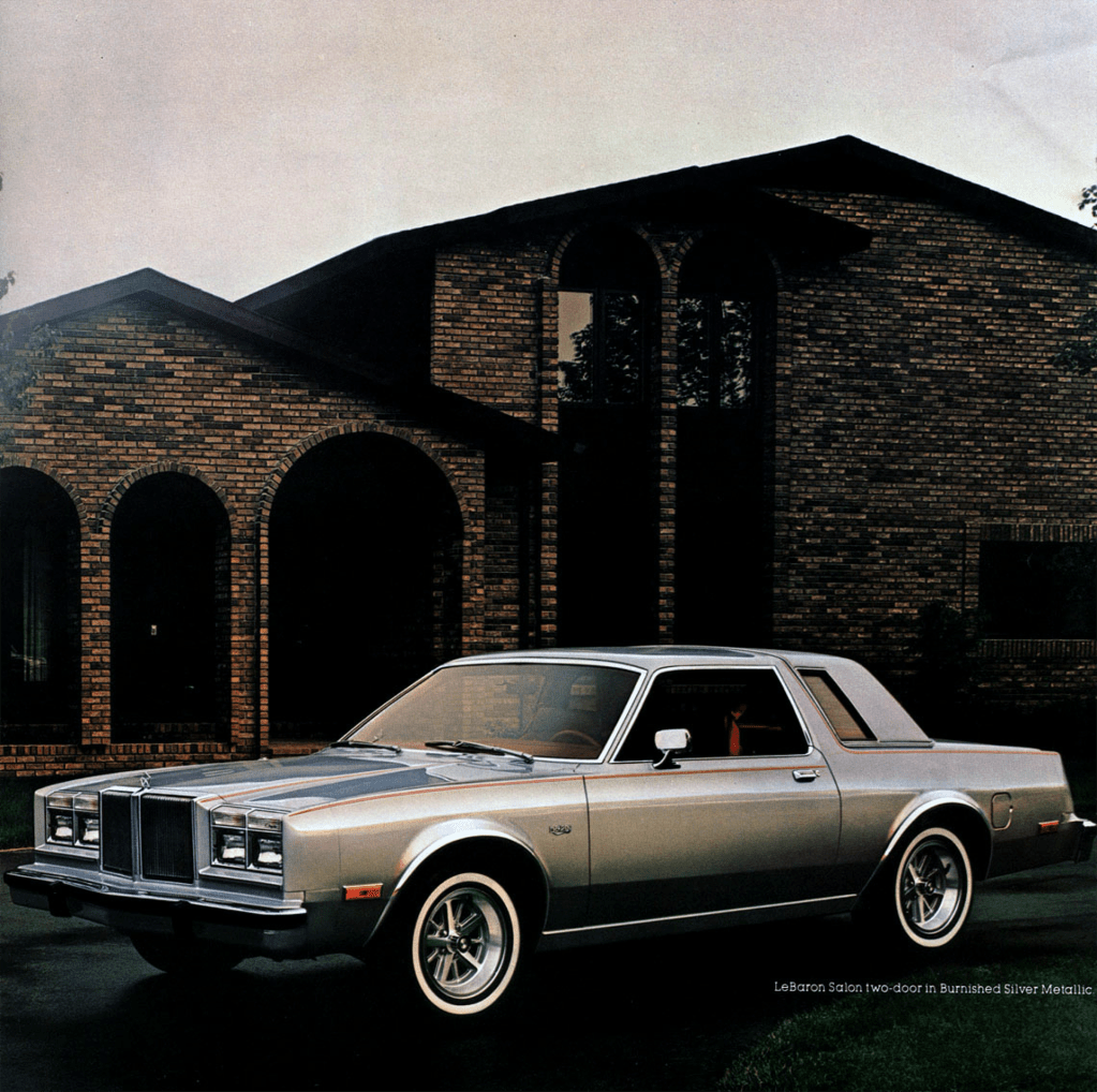 Coupe page from the 1981 Chrysler LeBaron brochure